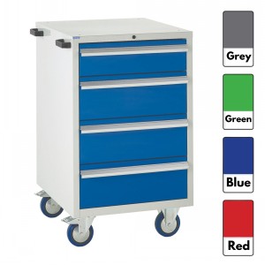Euroslide Storage Cabinet Mobile 4 Drawers